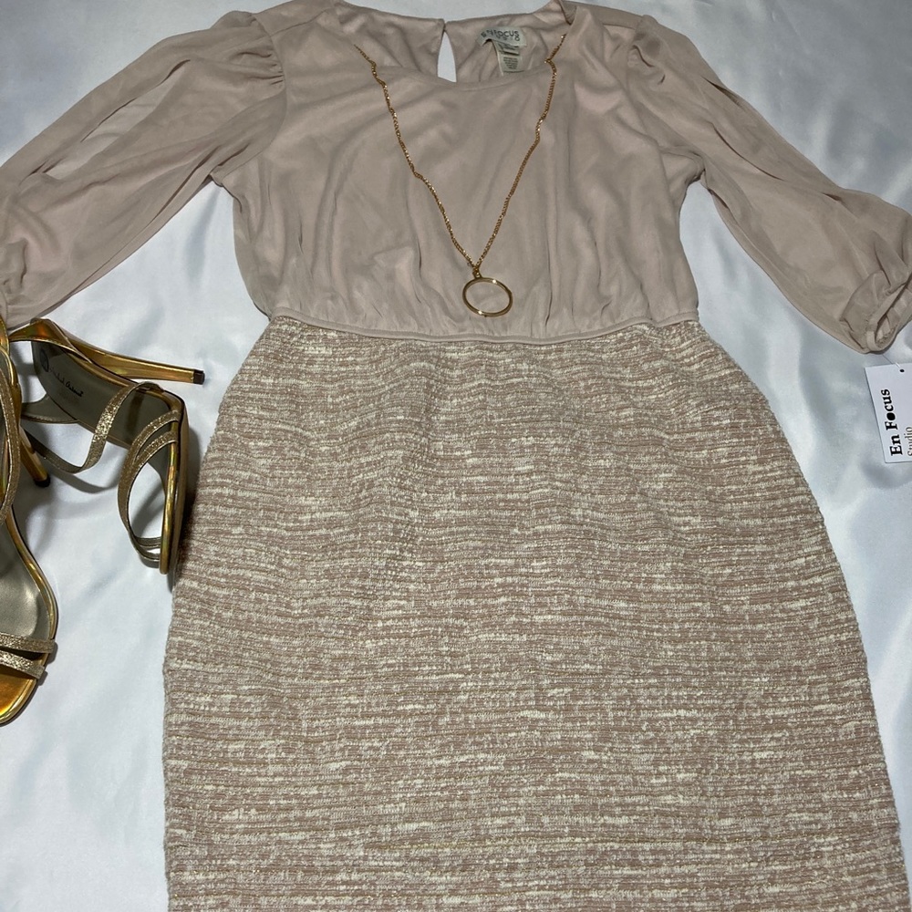 Champagne color dress